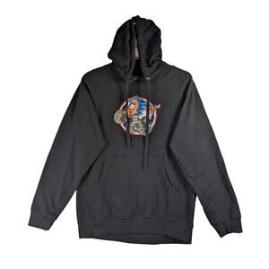 Daylight Curfew X Rick And Morty Pullover Hoodie Sweatshirt Black RARE Men’s S